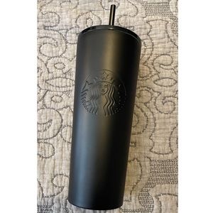 Starbucks matte black stainless steel tumbler